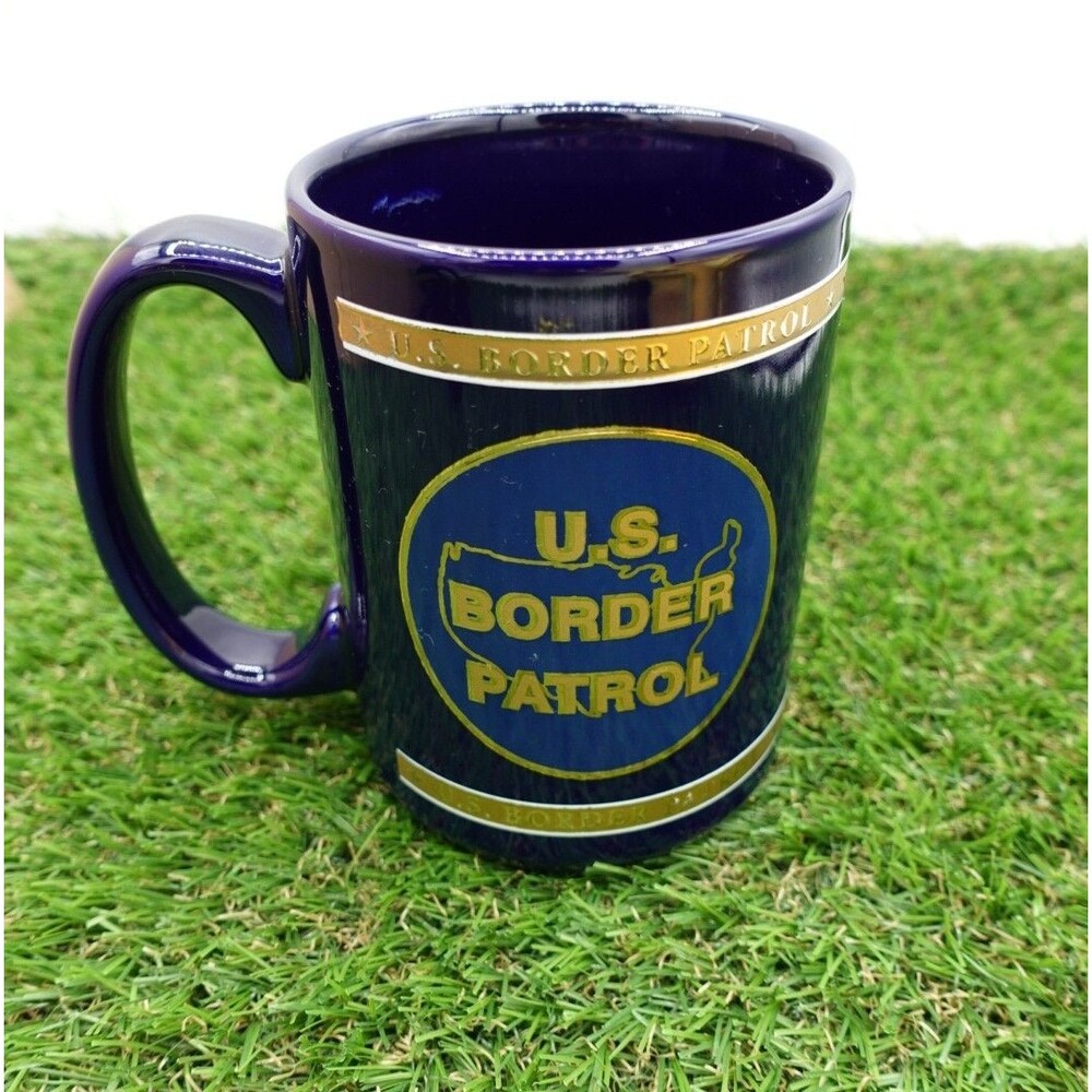 US BORDER PATROL COFFEE MUG Patrol Agent Navy Blue